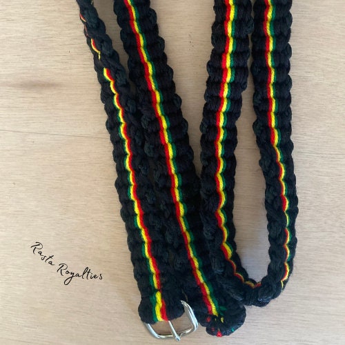 Royal Black Rasta Belt