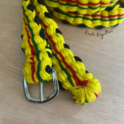 Royal Yellow Rasta Belt