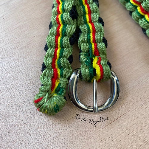 Army Green Rastafarian Belt