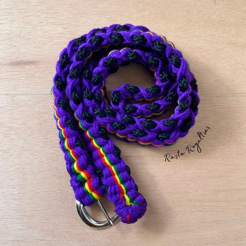 Royal Purple Rasta Belt