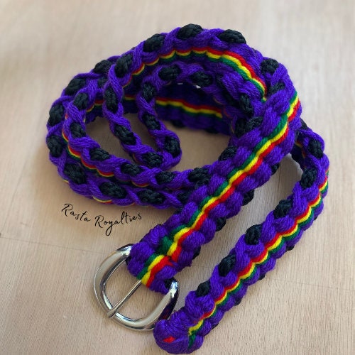 Royal Purple Rasta Belt