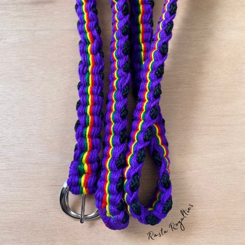 Royal Purple Rasta Belt